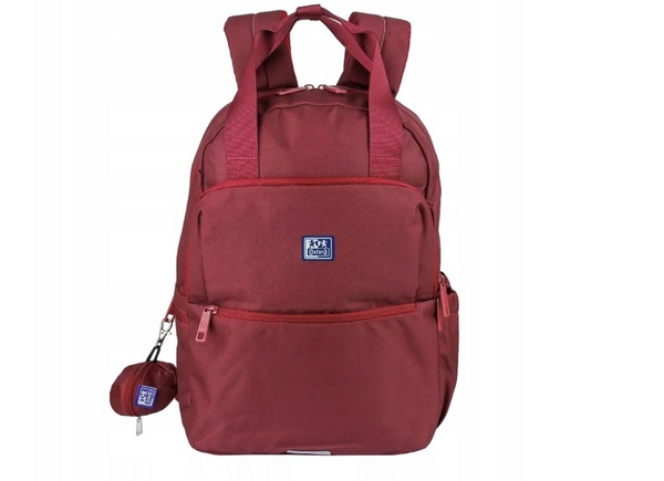 Plecak Oxford z rączką B-Ready RPET bordowy 400204950